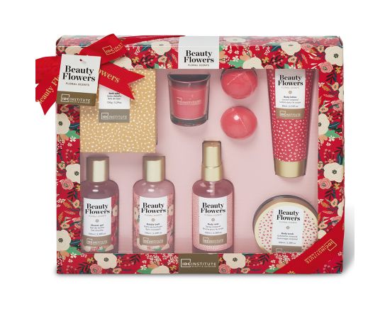 Подарък за жена IDC INSTITUTE SCENTED FLOWERS 9 PCS SER, комплект за грижа, подаръци за коледа, подаръци за рожден ден,1,LilaCare Bulgaria