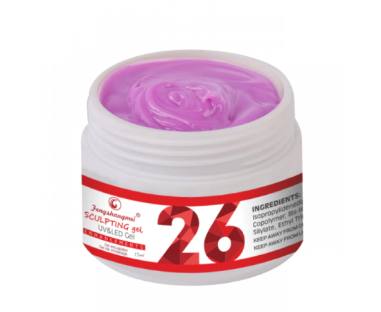 Гел за изграждане FSM uv led sculpting gel, 15 мл, no.26,1,LilaCare Bulgaria