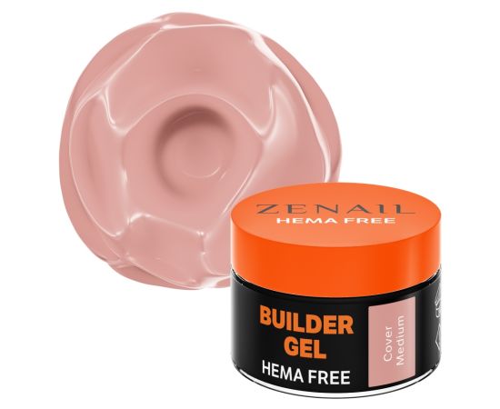 Hema Free гел за изграждане на нокти Zenail Cover Medium 15 гр,1,LilaCare Bulgaria