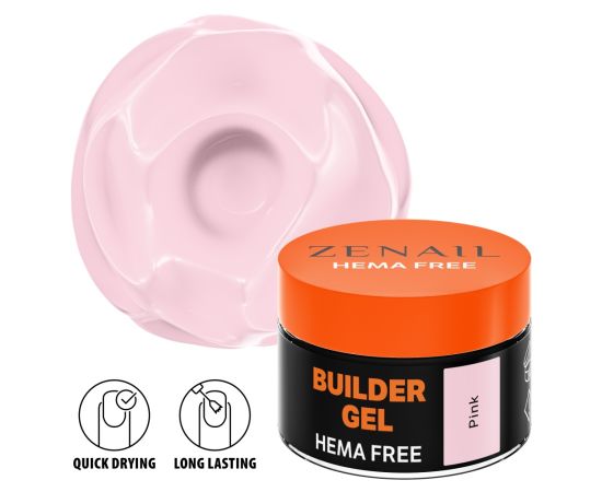 Hema Free гел за изграждане на нокти Zenail Pink 15 гр,1,LilaCare Bulgaria