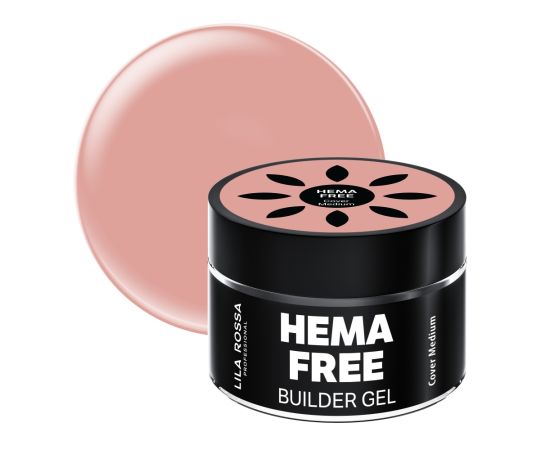 Hema Free гел за изграждане на нокти Lila Rossa Cover Medium 15 гр,1,LilaCare Bulgaria