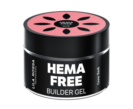 Hema Free гел за изграждане на нокти Lila Rossa Cover Dark 50 гр,1,LilaCare Bulgaria