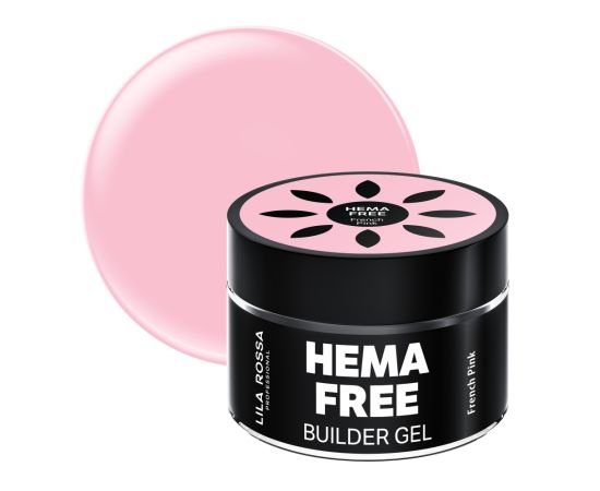 Hema Free гел за изграждане на нокти Lila Rossa French Pink 15 гр,1,LilaCare Bulgaria