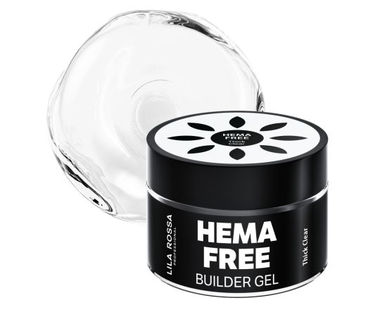 Hema Free гел за изграждане на нокти Lila Rossa Thick clear 15 гр,1,LilaCare Bulgaria