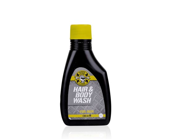 Подарък за мъж, душ гел, 100ml hair & body wash BATH & BODY TOOLS (shape: engine oil bottle), fragrance: Musk,  black / yellow / grey in display , подаръци за коледа,1,LilaCare Bulgaria