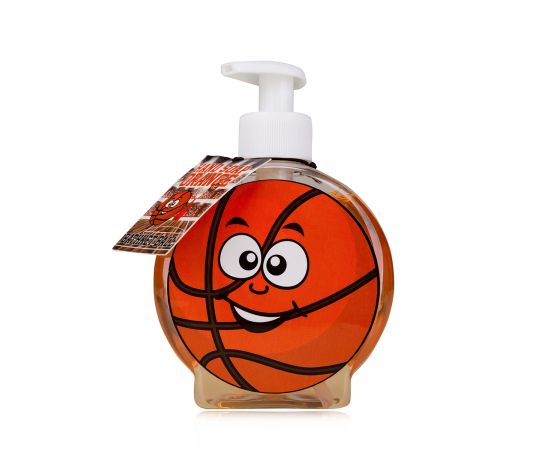 Подарък за мъж, течен сапун, 350ml hand soap BATHKET-BALL in dispenser, fragrance: Orange, col. white/orange, подаръци за коледа,1,LilaCare Bulgaria