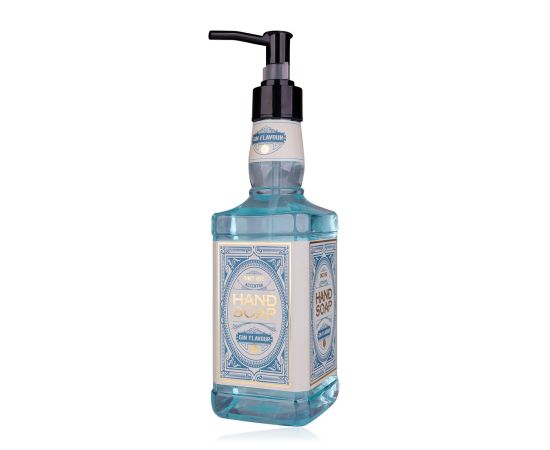 Подарък за мъж, течен сапун, 480ml hand soap GIN FLAVOR in gin bottle, fragrance: Gin, col. blue/white, подаръци за коледа,1,LilaCare Bulgaria