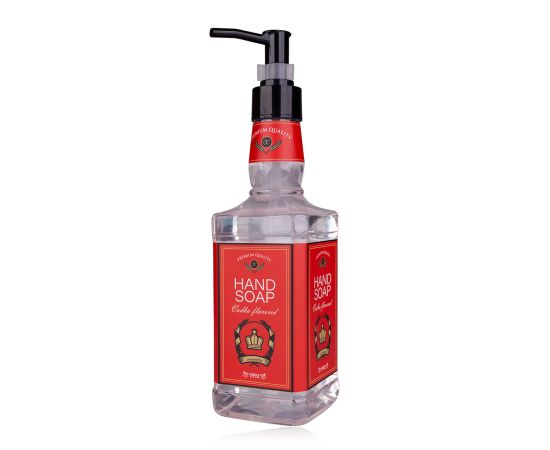 Подарък за мъж, течен сапун, 480ml hand soap VODKA FLAVOR in vodka bottle, fragrance: Vodka, col. red/transparent, подаръци за коледа,1,LilaCare Bulgaria