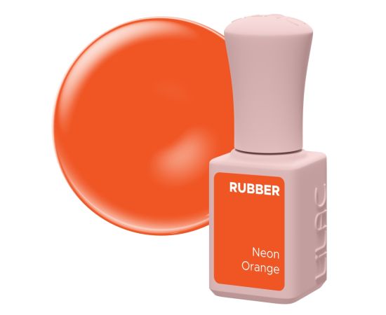 Гел лак Lilac Rubber Neon Orange 6 g,1,LilaCare Bulgaria