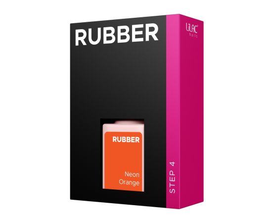 Гел лак Lilac Rubber Neon Orange 6 g,2,LilaCare Bulgaria