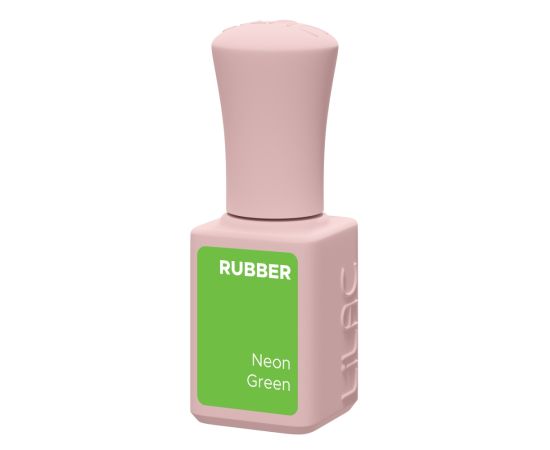 Гел лак Lilac Rubber Neon Green 6 g,1,LilaCare Bulgaria