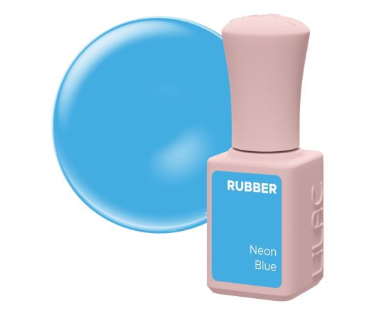 Гел лак Lilac Rubber Neon Blue 6 g,1,LilaCare Bulgaria