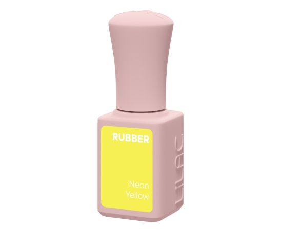 Гел лак Lilac Rubber Neon Yellow 6 g,1,LilaCare Bulgaria