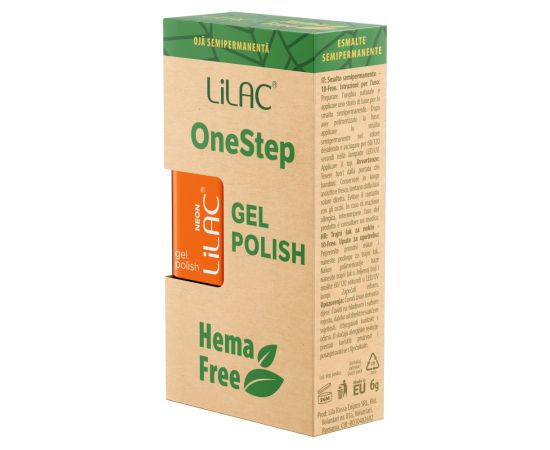 Hema Free гел лак Lilac OneStep Neon 041,2,LilaCare Bulgaria