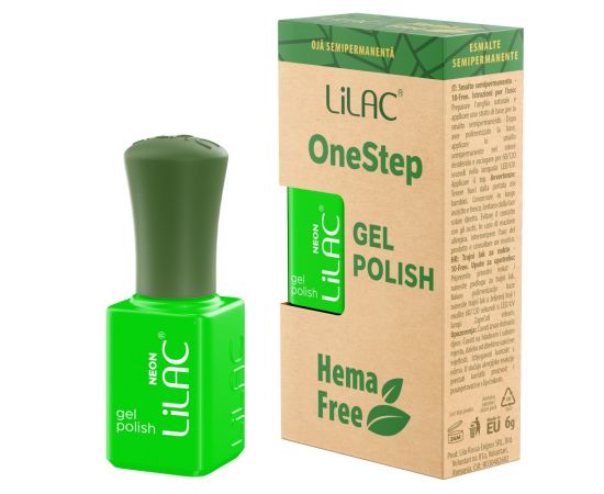 Hema Free гел лак Lilac OneStep Neon 042,1,LilaCare Bulgaria