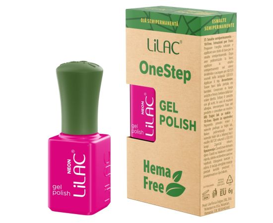 Hema Free гел лак Lilac OneStep Neon 043,1,LilaCare Bulgaria