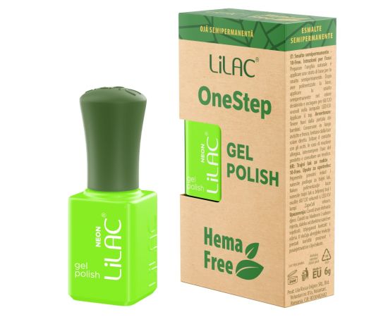 Hema Free гел лак Lilac OneStep Neon 044,1,LilaCare Bulgaria