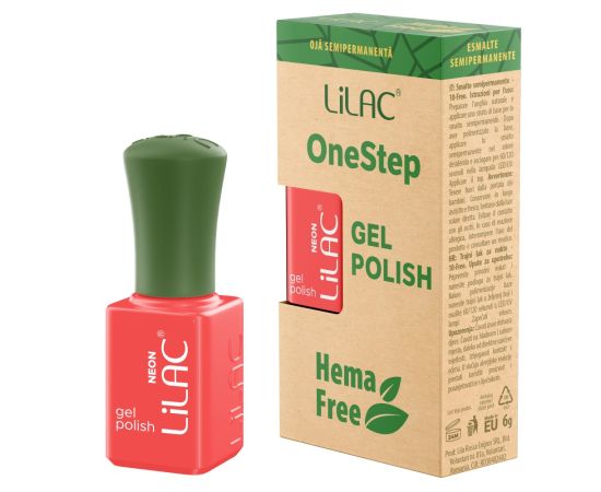 Hema Free гел лак Lilac OneStep Neon 045,1,LilaCare Bulgaria