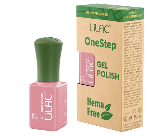 Hema Free гел лак Lilac OneStep Nude 014,1,LilaCare Bulgaria