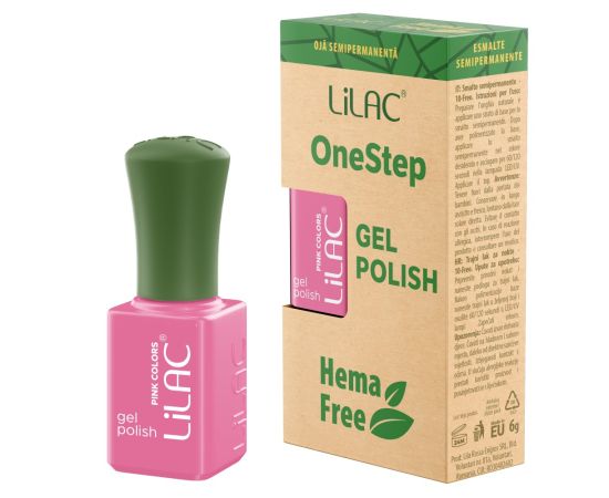 Hema Free гел лак Lilac OneStep Pink 062,1,LilaCare Bulgaria