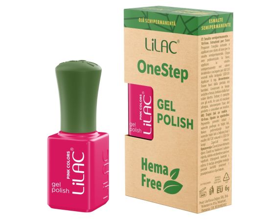 Hema Free гел лак Lilac OneStep Pink 066,1,LilaCare Bulgaria