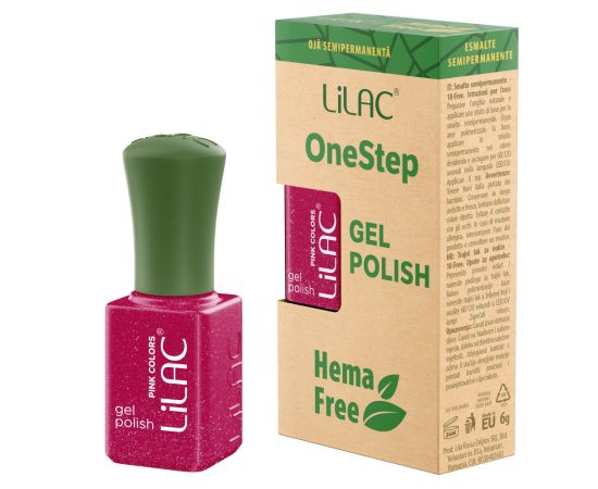 Hema Free гел лак Lilac OneStep Pink 068,1,LilaCare Bulgaria