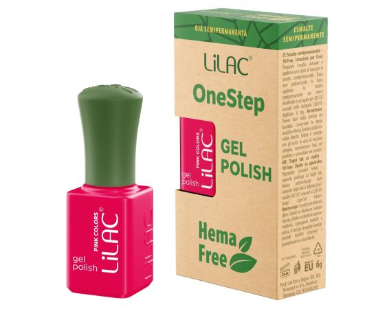 Hema Free гел лак Lilac OneStep Pink 069,1,LilaCare Bulgaria