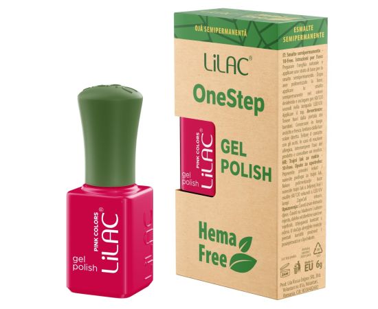 Hema Free гел лак Lilac OneStep Pink 070,1,LilaCare Bulgaria