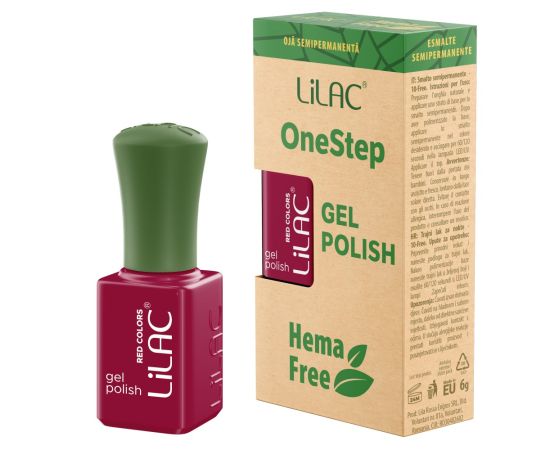 Hema Free гел лак Lilac OneStep Red 030,1,LilaCare Bulgaria