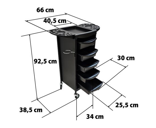 Фризьорска количка Yoshimoto A185,5,LilaCare Bulgaria