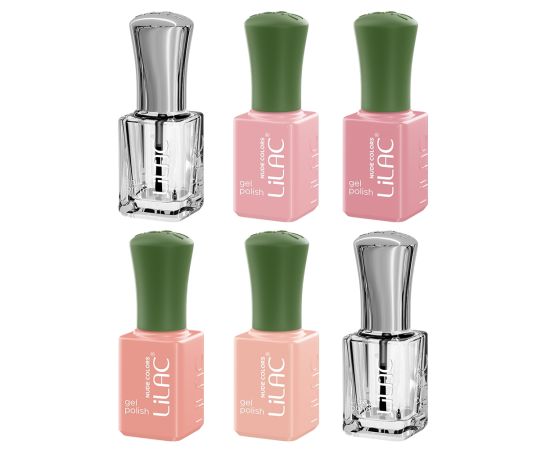 Комплект за гел лак Lilac Nude 1 Hema Free,2,LilaCare Bulgaria