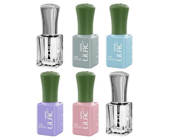 Комплект за гел лак Lilac Pastel 2 Hema Free,2,LilaCare Bulgaria