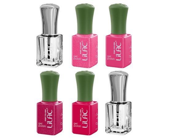 Комплект за гел лак Lilac Pink 2 Hema Free,2,LilaCare Bulgaria