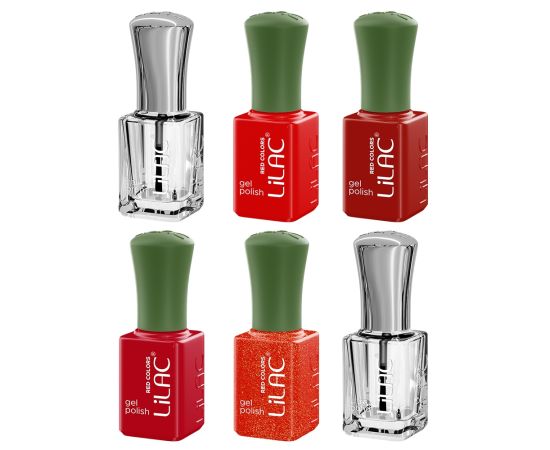 Комплект за гел лак Lilac Red 2 Hema Free,2,LilaCare Bulgaria