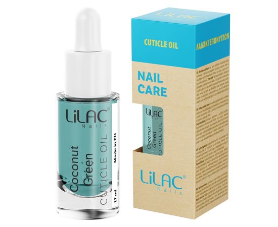 Lilac Nail Care Масло за кутикули Coconut Green 17 мл,1,LilaCare Bulgaria