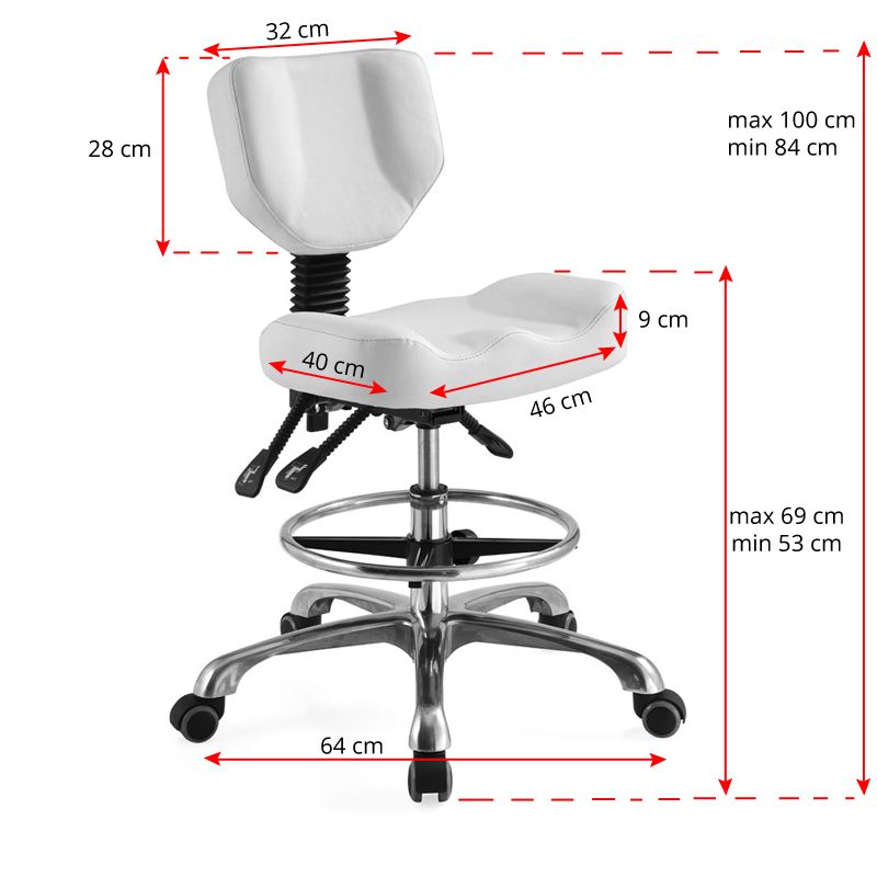 Козметичен стол a-4299 Бял,1,LilaCare Bulgaria