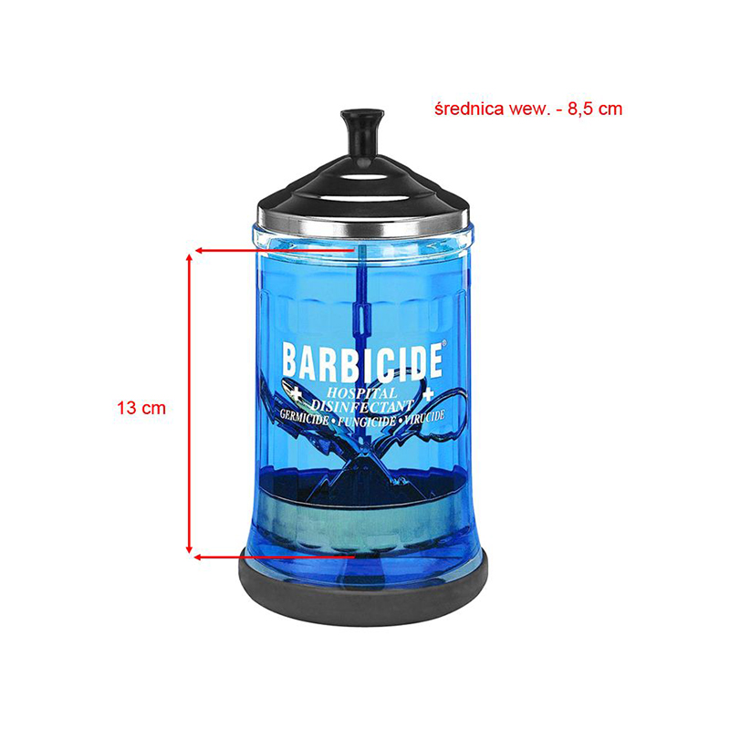 Barbicide glass container for disinfection 750ml,1,LilaCare Bulgaria