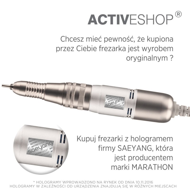 Eлектрическа пила за нокти Saeyang Marathon Mighty Бял + SH20N,4,LilaCare Bulgaria