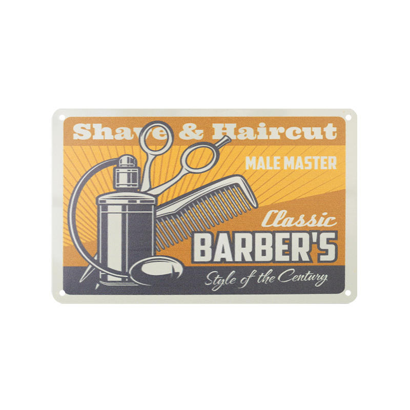 Decorative plaque barber b001,1,LilaCare Bulgaria