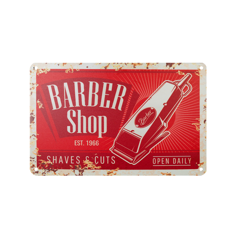 Decorative plaque barber b013,1,LilaCare Bulgaria