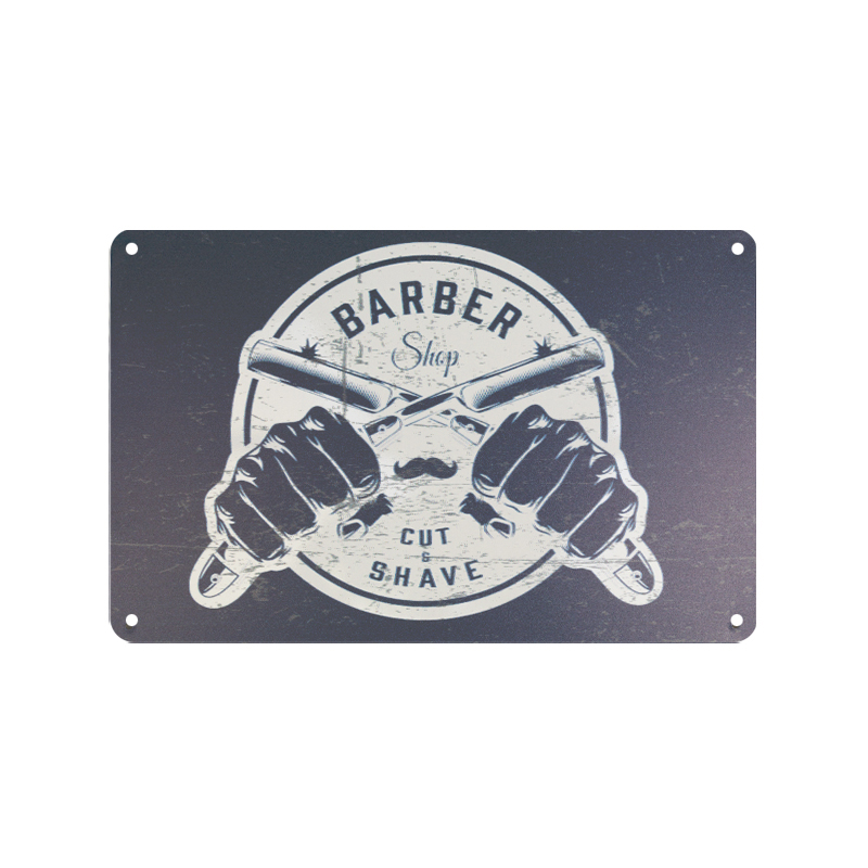 Decorative plaque barber b034,1,LilaCare Bulgaria