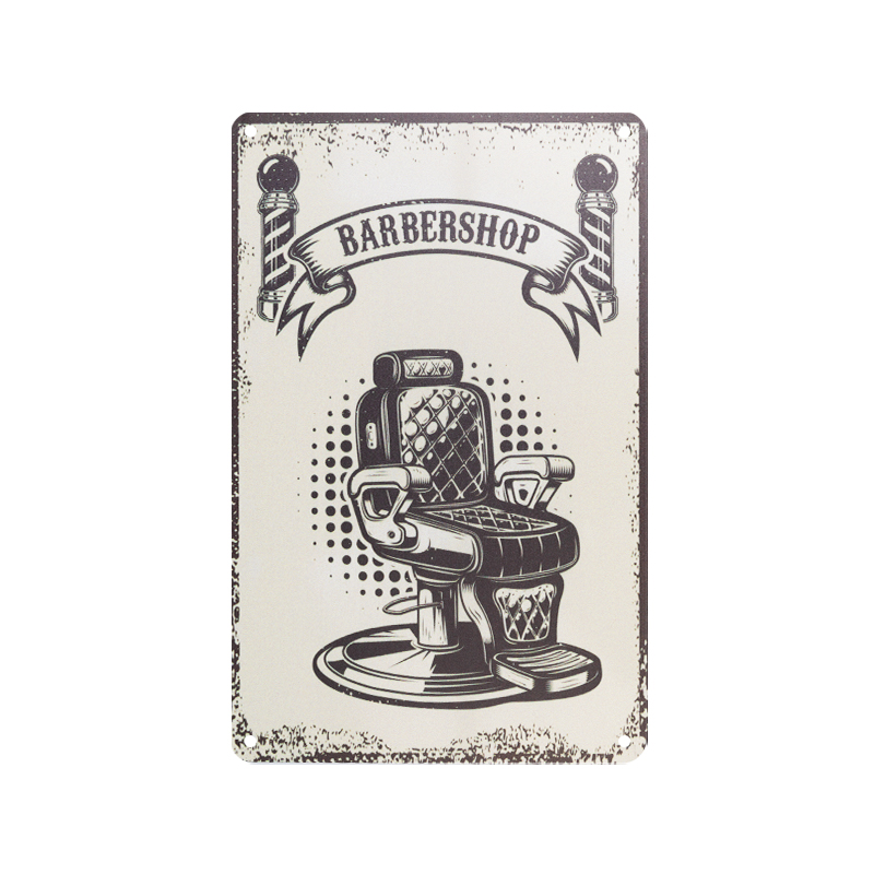 Decorative plaque barber b058,1,LilaCare Bulgaria