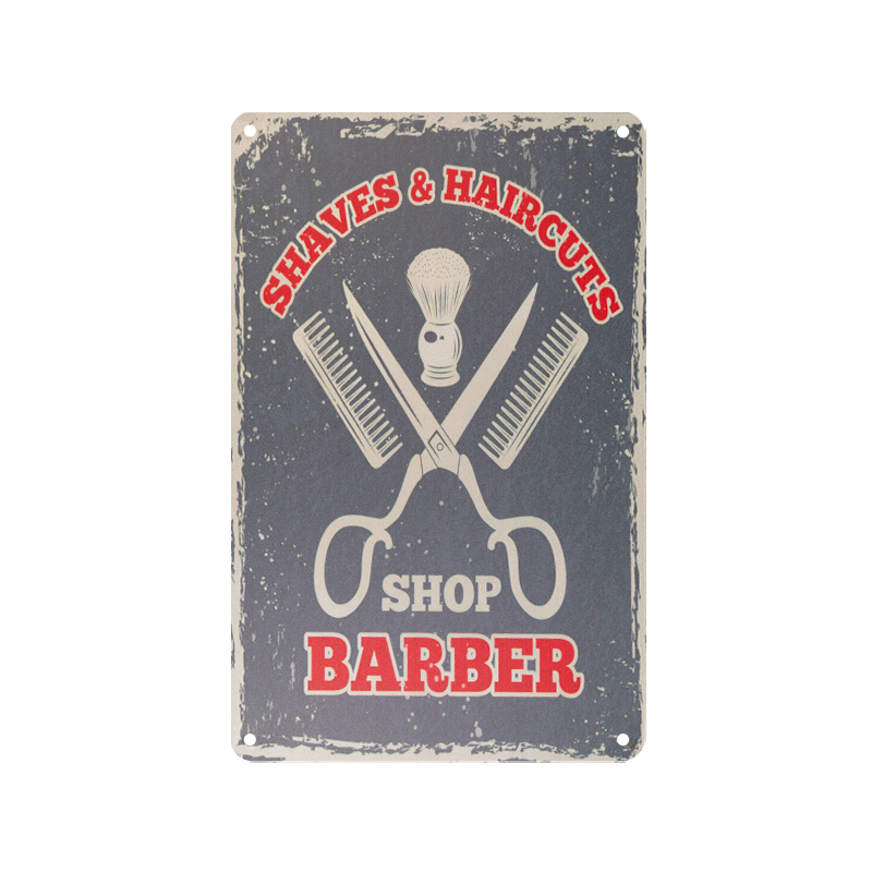 Decorative plaque barber b064,1,LilaCare Bulgaria