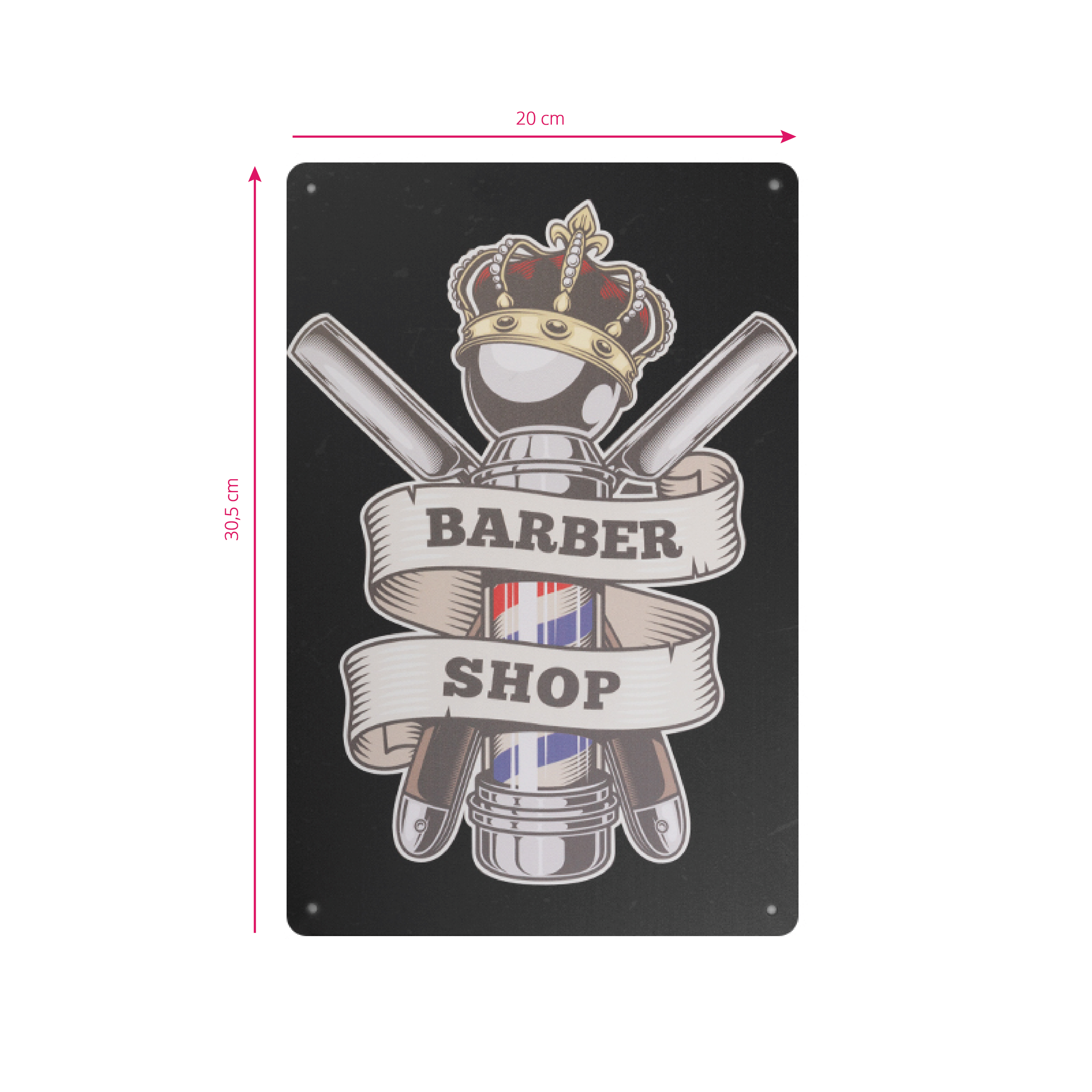 Decorative plaque barber b015,1,LilaCare Bulgaria