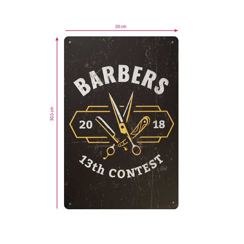 Decorative plaque barber b038,1,LilaCare Bulgaria