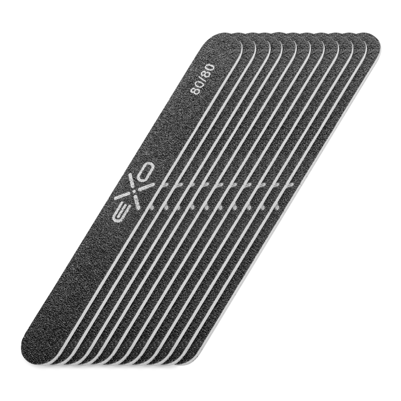 EXO STRAIGHT NAIL FILE 80/80 10 PCS  ,2,LilaCare Bulgaria