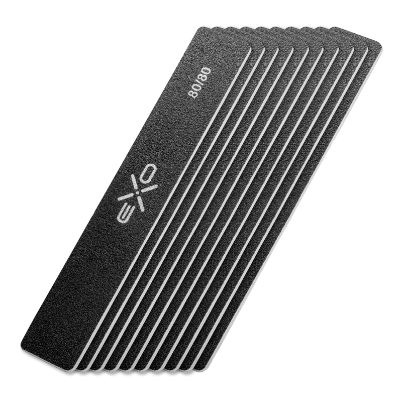 EXO WIDE STRAIGHT NAIL FILE 80/80 10 PCS,2,LilaCare Bulgaria