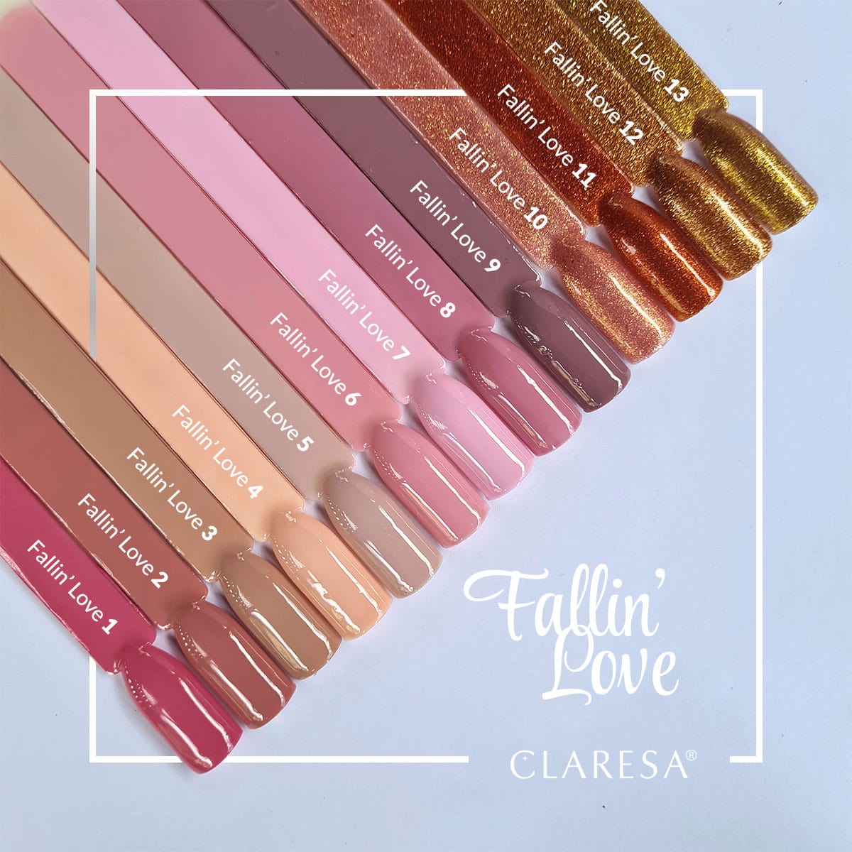 Гел лак Claresa FALLIN "LOVE 1,3,LilaCare Bulgaria