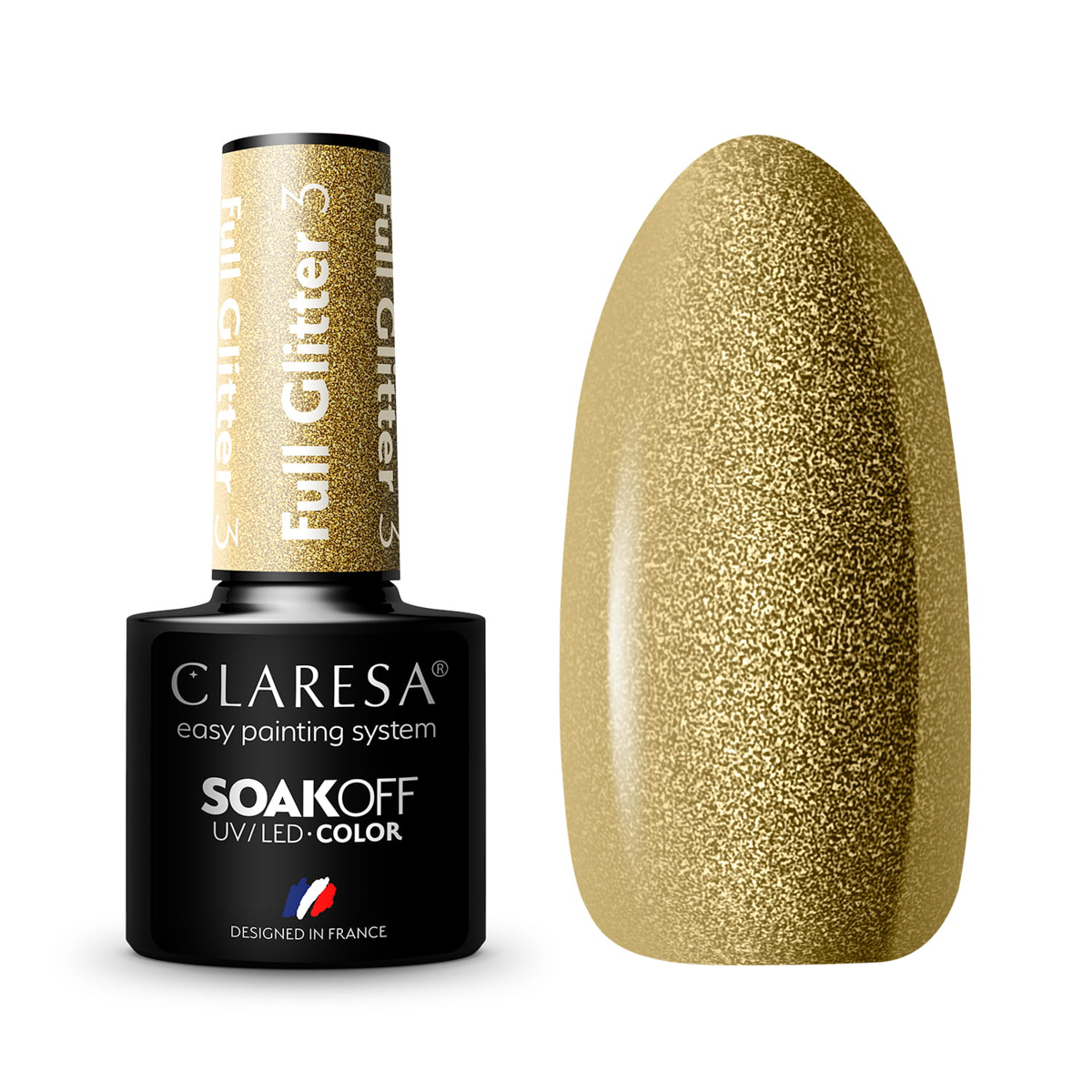 Гел лак Claresa FULL Glitter 3,1,LilaCare Bulgaria