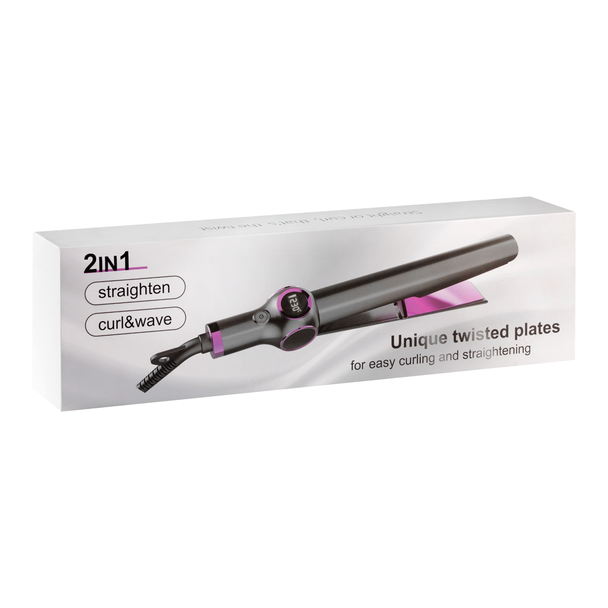 Преса за коса STRAIGHTENER CURLING IRON 2IN1 TORSION K-148,1,LilaCare Bulgaria